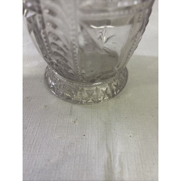 Antique Celery Vase US GLASS c1891. Feather Plume & Block. Excellent Condition. - Picture 4 of 9
